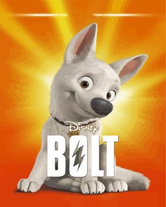 Bolt Disney Movie Poster Diamond Painting