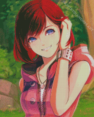 Cute Kairi Anime Girl Diamond Painting