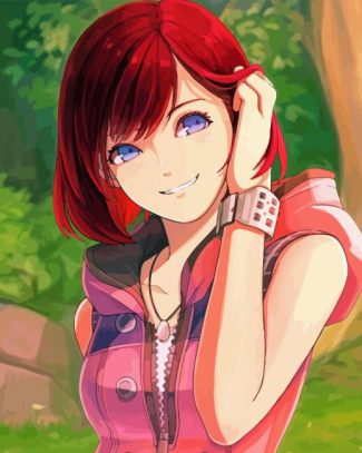 Cute Kairi Anime Girl Diamond Painting