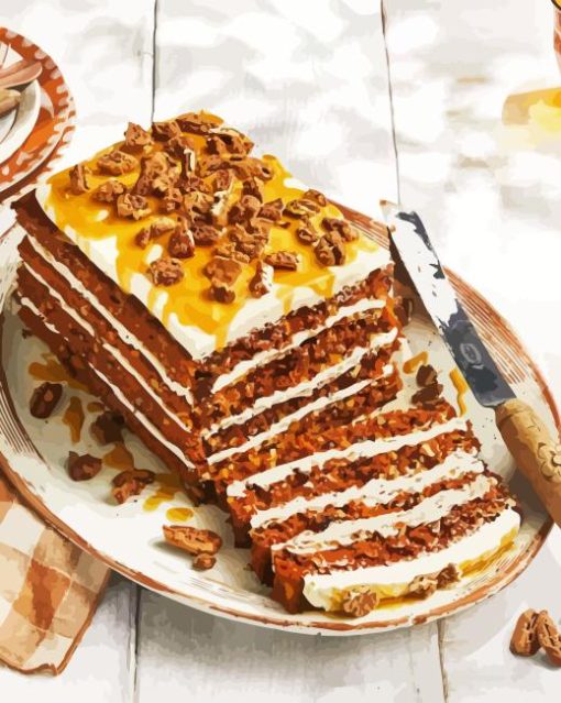 Delicious Carrot Cake Diamond Painting