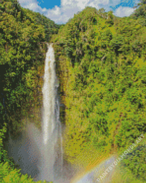 Waterfall Hawaii Landscape Diamond Painting
