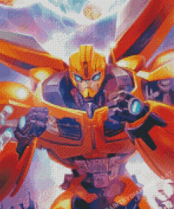 Bumblebee Robot Diamond Painting