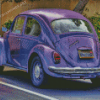 Purple Beetle Volkswagen Diamond Painting