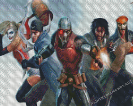 Suicide Squad Heroes Diamond Painting