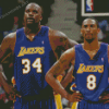 Lakers Shaquille O Neal And Kobe Bryant Diamond Painting