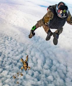 Soldier Skydiving Diamond Painting