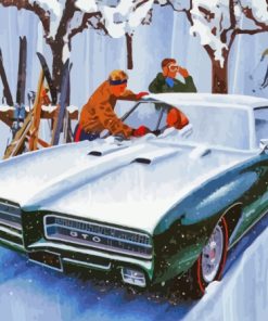 Pontiac In Snow Diamond Painting