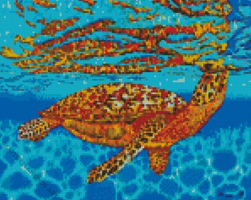 Turtle Underwater Diamond Painting