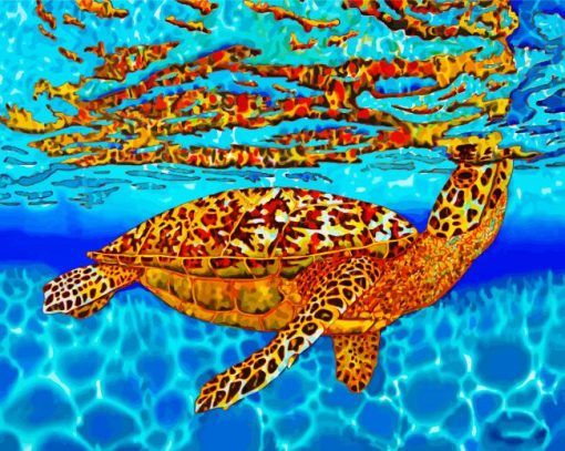 Turtle Underwater Diamond Painting