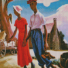 African Black Couple Diamond Painting