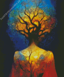 Fantasy Tree Woman Diamond Painting