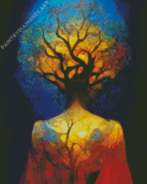 Fantasy Tree Woman Diamond Painting