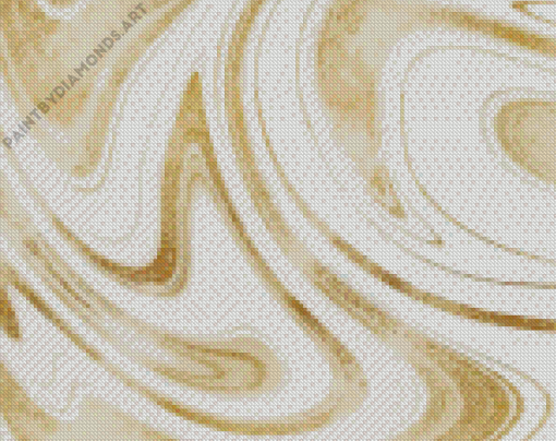 Gold And White Diamond Painting