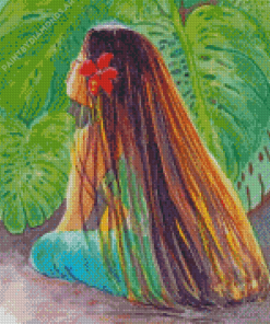 Hawaiian Girl Diamond Painting