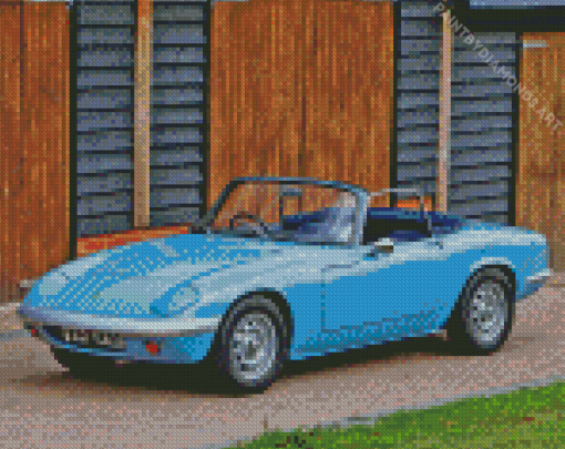 Blue Lotus Elan Diamond Painting