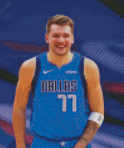 Luka Doncic Basketball Diamond Painting
