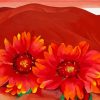 Red Hills Flowers Diamond Painting