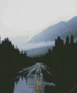 Road To A Mountain Diamond Painting