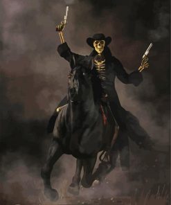 Scary Cowboy Skull Diamond Painting