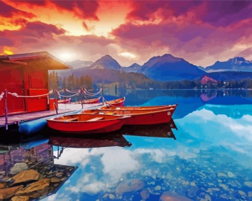 Tatras Lake Mountains Diamond Painting