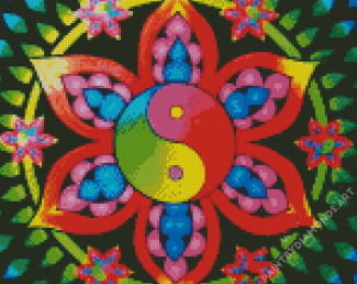 Yin Yang Mandala Diamond Painting