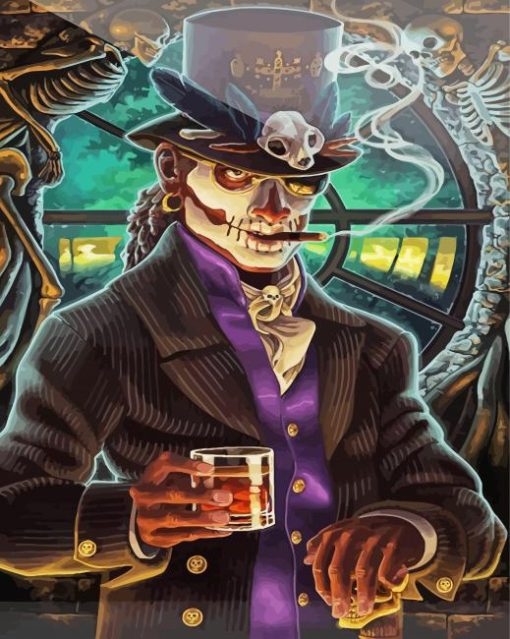 Baron Samedi Smoking Diamond Painting