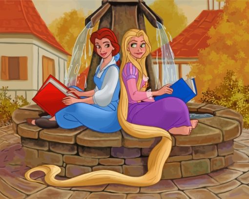 Belle And Rapunzel Diamond Painting