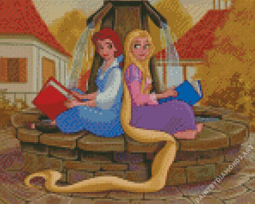 Belle And Rapunzel Diamond Painting