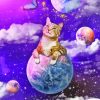 Butterfly Cat Space Diamond Painting