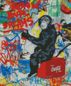 Banksy Monkey Diamond Painting