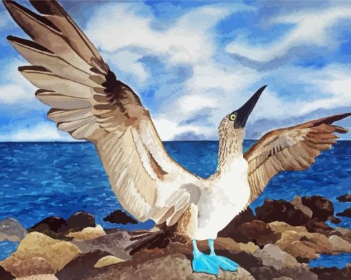 Blue Footed Booby Diamond Painting