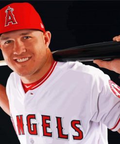 Player Mike Trout Diamond Painting