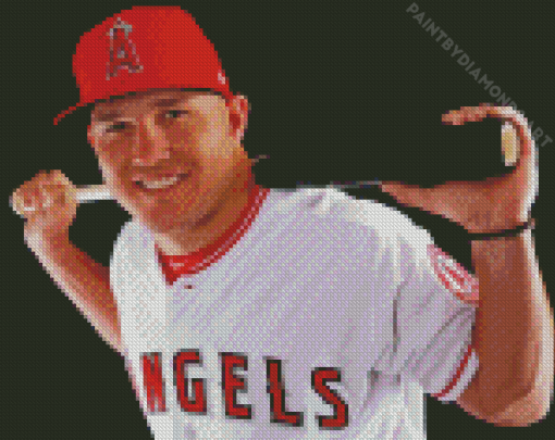 Player Mike Trout Diamond Painting