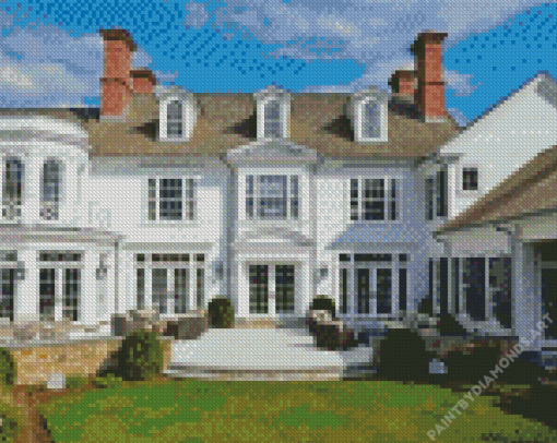 Fancy Colonial House Diamond Painting