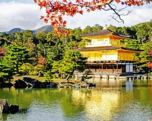 Kinkakuji Temple Diamond Painting