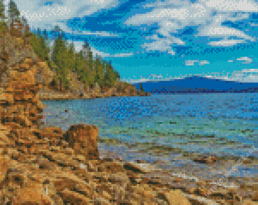 Lake Coeur Dalene Diamond Painting