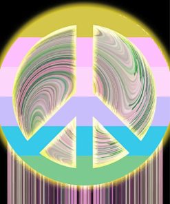 Peace Sign Abstract Diamond Painting