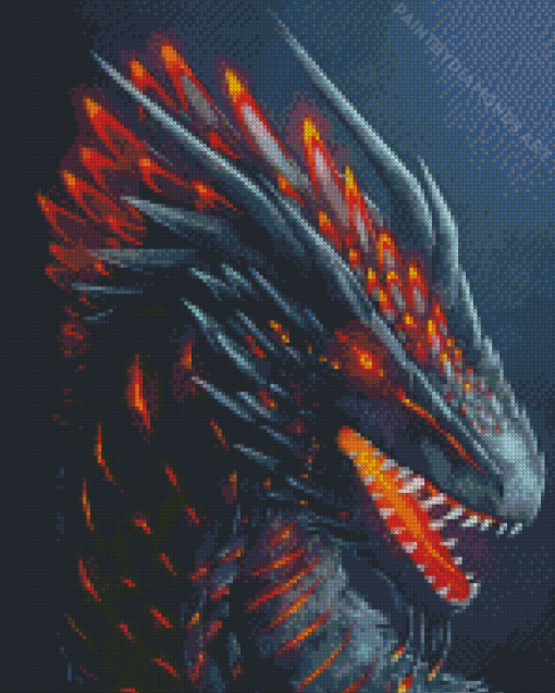 Scary Dragon Diamond Painting