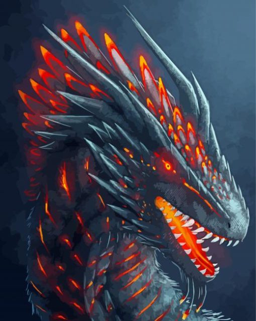 Scary Dragon Diamond Painting