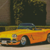 Yellow 62 Corvette Diamond Painting