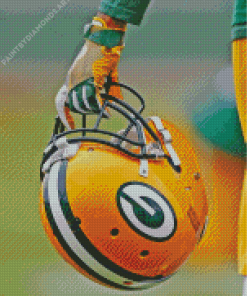 Green Bay Packers Helmet Diamond Painting