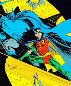 Batman And Robin Diamond Painting