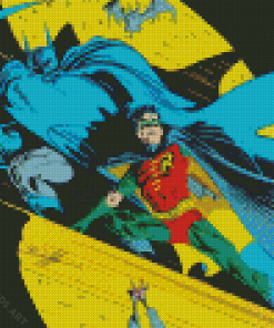 Batman And Robin Diamond Painting