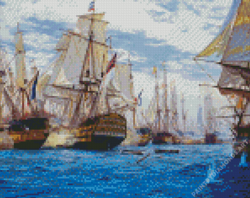 Battle Of Trafalgar Diamond Painting