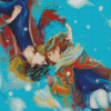 Blue Spring Ride Art Diamond Painting