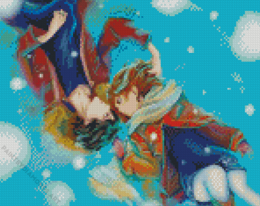 Blue Spring Ride Art Diamond Painting