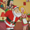 Christmas American Dad Diamond Painting