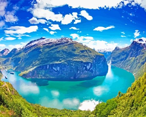 Fjord Norway Diamond Painting