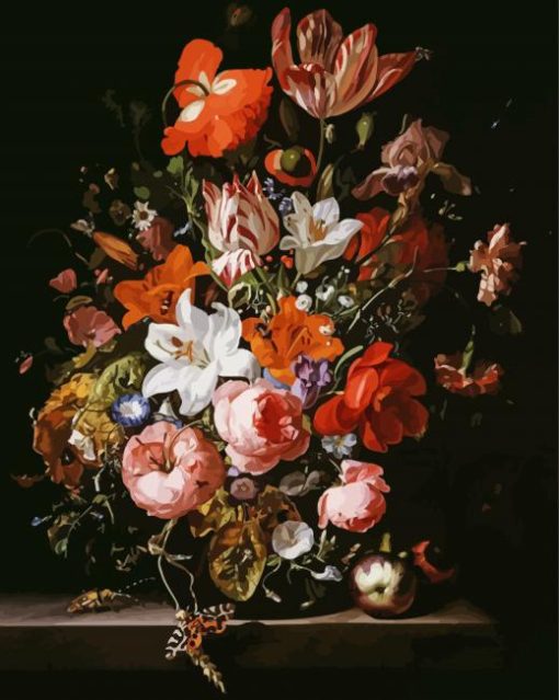 Flowers In A Glass Diamond Painting