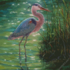 Heron In A Swamp Diamond Painting